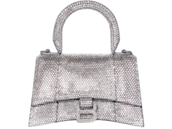 BORSA - BALENCIAGA HOURGLASS XS GRIGIA