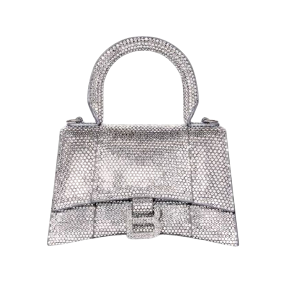 BORSA - BALENCIAGA HOURGLASS XS GRIGIA