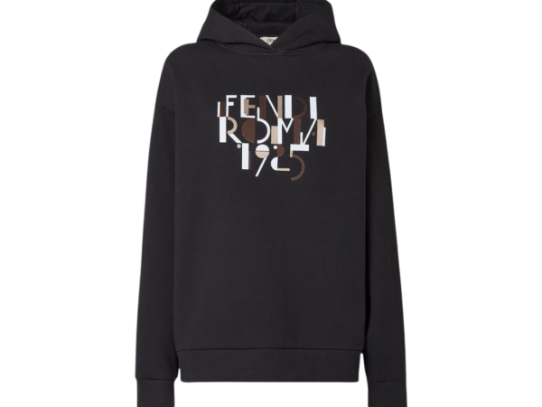 FELPA - FENDI IN JERSEY NERO