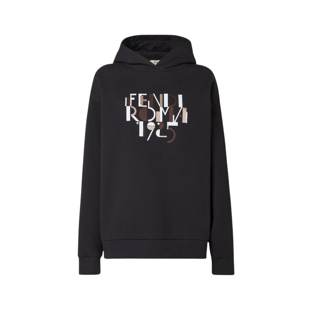 FELPA - FENDI IN JERSEY NERO