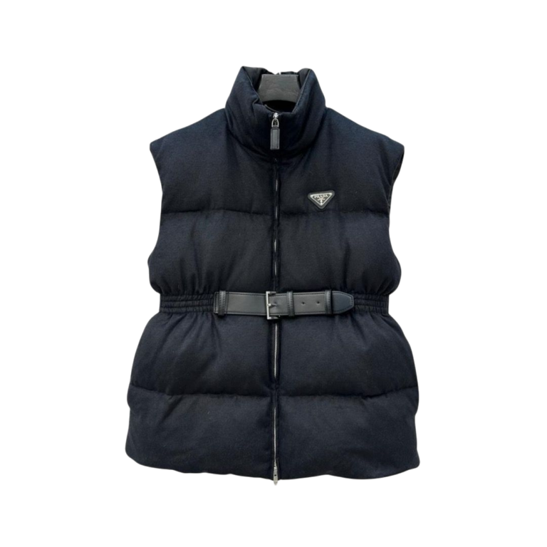 GILET PRADA CON CINTURA