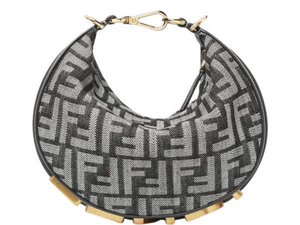 BORSA - FENDI MINI EFFETTO DENIM BLU