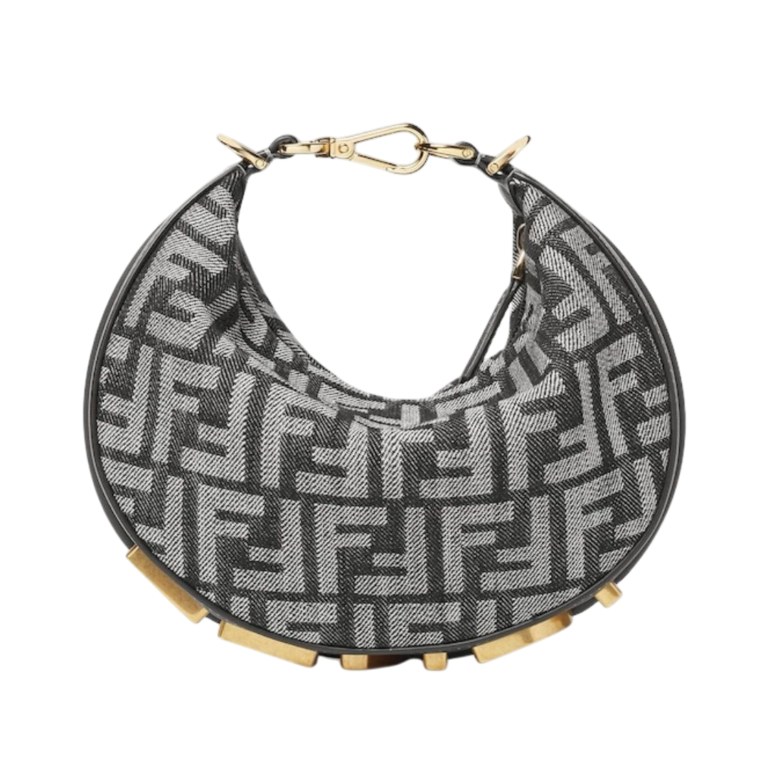 BORSA - FENDI MINI EFFETTO DENIM BLU