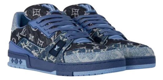 TRAINER BLUE EMBOSSED