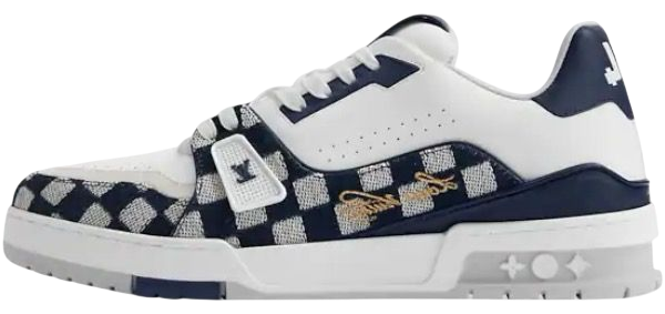 LV TRAINER WHITE/BLUE