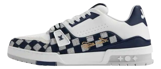 LV TRAINER WHITE/BLUE