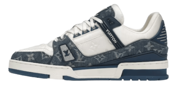 Trainer Monogram Denim White Blue