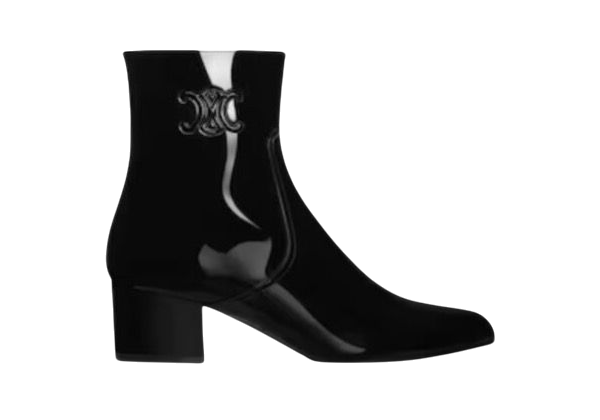 STIVALI - CELINE CON ZIP LES BOTTES TRIOMPHE IN VITELLO VERNICIATO