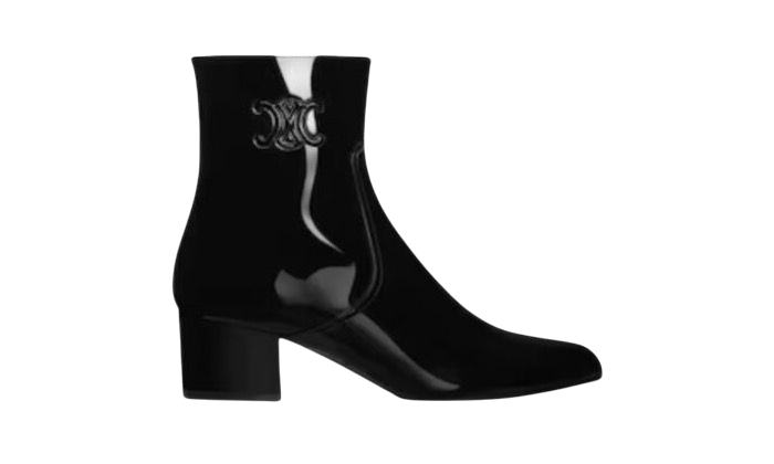 STIVALI - CELINE CON ZIP LES BOTTES TRIOMPHE IN VITELLO VERNICIATO