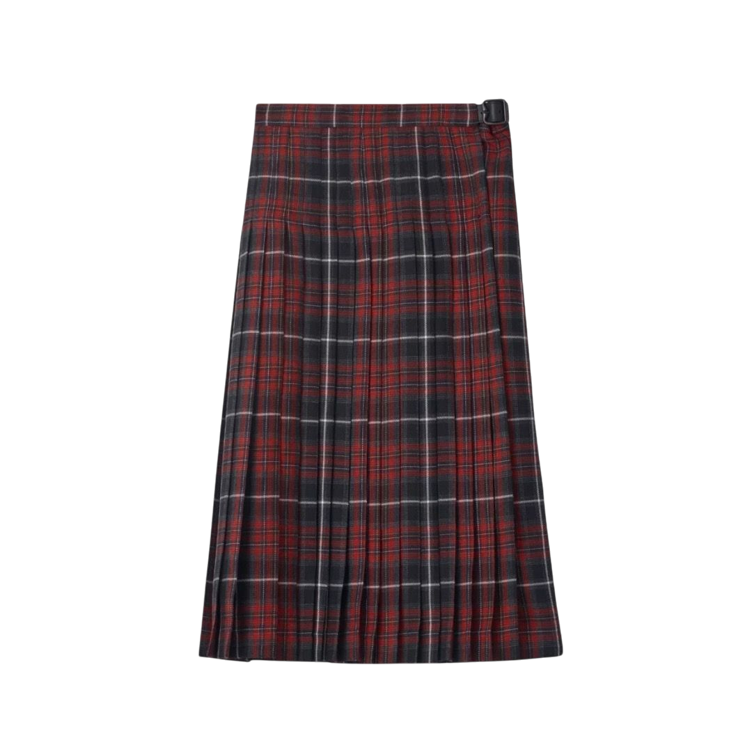 GONNE - BURBERRY KILT MIDI IN MISTO LANA CHECK