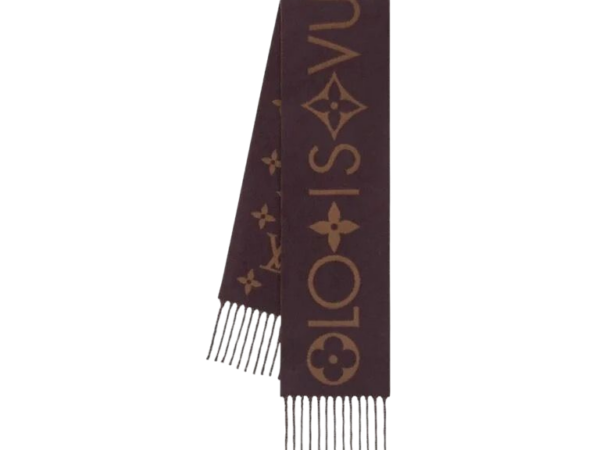 SCIARPA - LOUIS VUITTON MONOGRAM INFINITY MARRONE SCURO