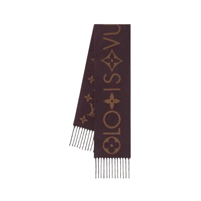 SCIARPA - LOUIS VUITTON MONOGRAM INFINITY MARRONE SCURO
