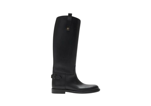STIVALI - BURBERRY CAVALIERI IN NERO