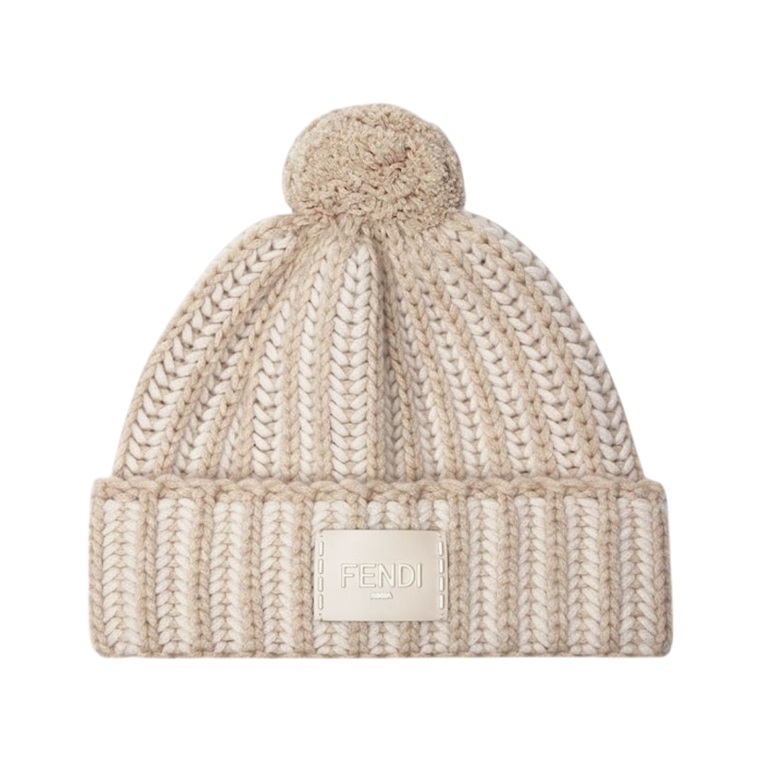 BERRETTO - FENDI IN LANA E CASHMERE AVORIO