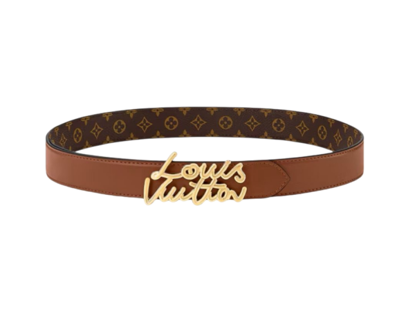 CINTURA - LOUIS VUITTON SCRIPT REVERSIBILE