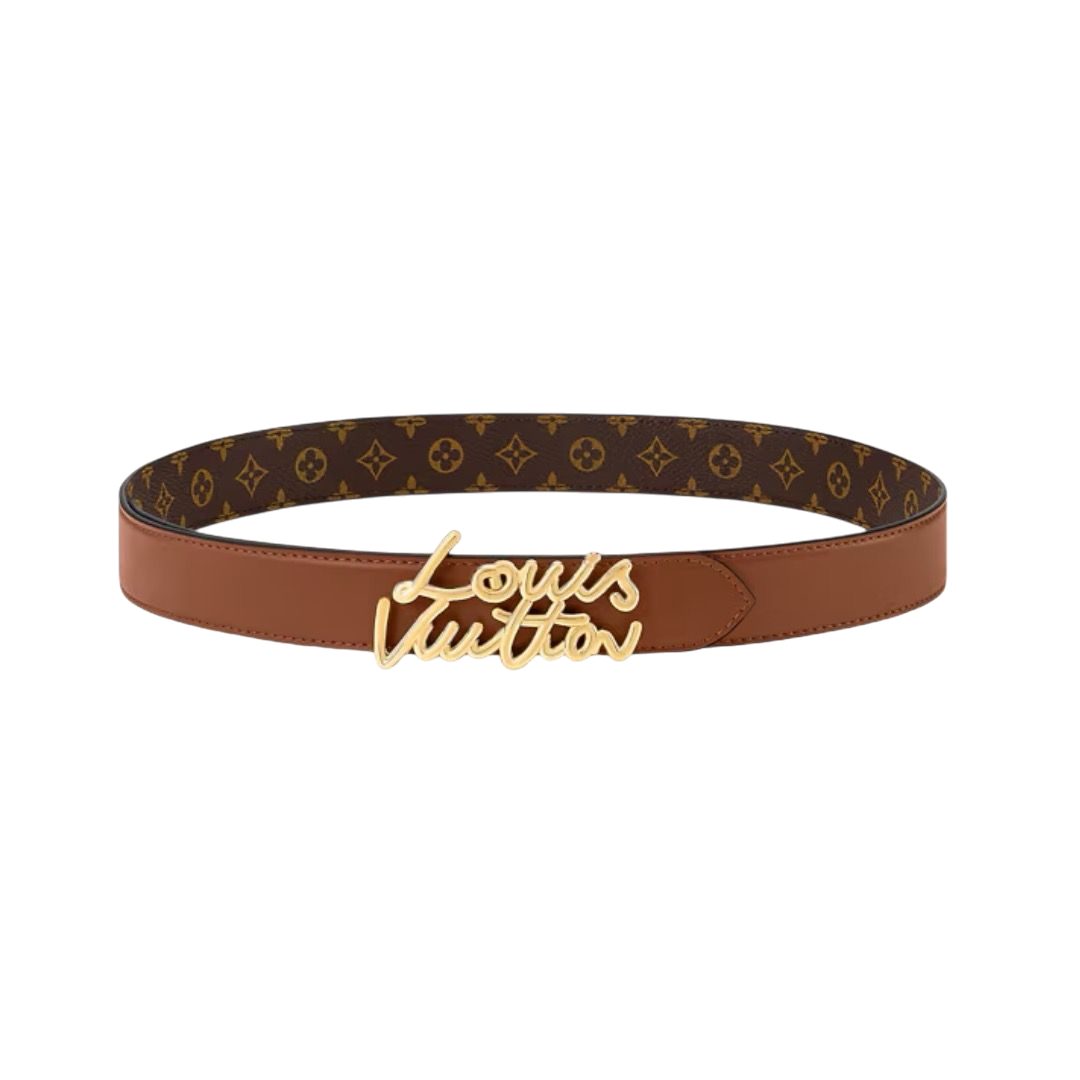 CINTURA - LOUIS VUITTON SCRIPT REVERSIBILE