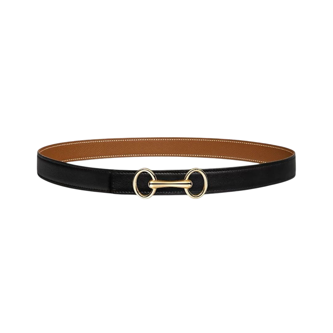 CINTURA - HERMES FIBBIA HERITAGE REVERSIBILE