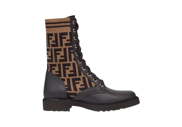STIVALETTO - FENDI ROCKOKO MARRONE/BRAUN