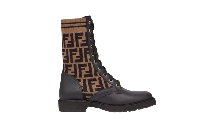 STIVALETTO - FENDI ROCKOKO MARRONE/BRAUN