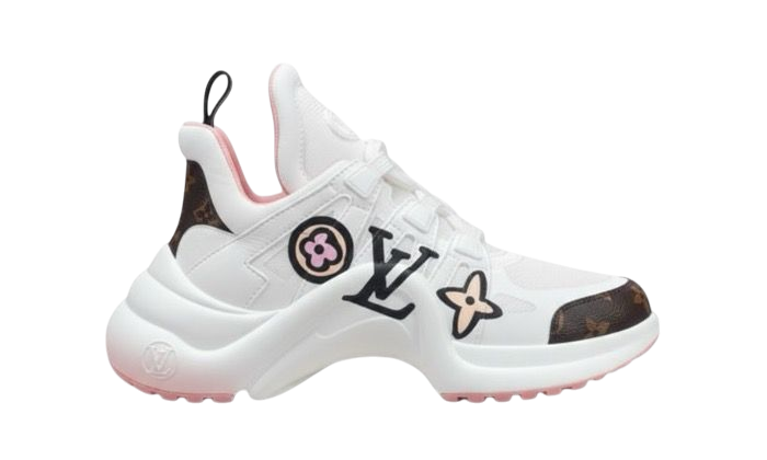 SCARPE - LOUIS VUITTON ARCHLIGHT 1.0 BIANCHE CON GRANDE LOGÒ