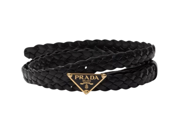 CINTURA -  PRADA IN NAPPA INTRECCIATA