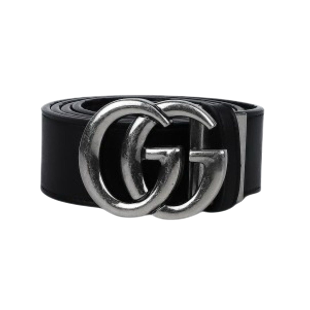 CINTURA - GUCCI MARMONT NERA ARGENTO