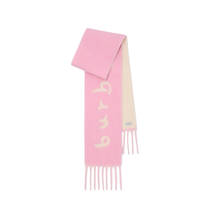 SCIARPA - BURBERRY REVERSIBILE ALPACA LOGO