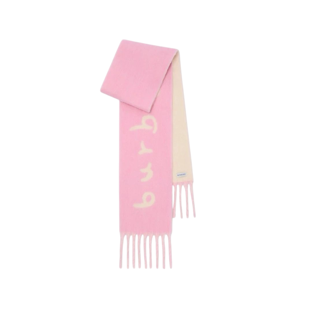 SCIARPA - BURBERRY REVERSIBILE ALPACA LOGO