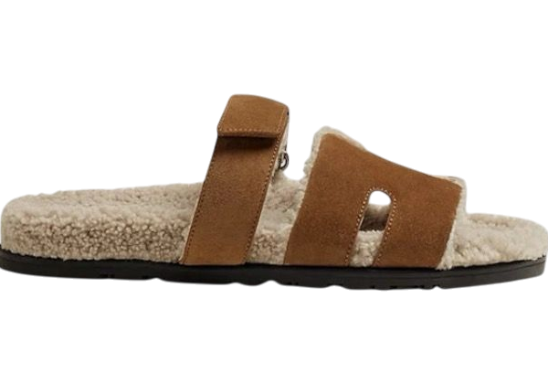 SANDALI - HERMÈS CYPRUS SANDALS MARRONE/BEIGE