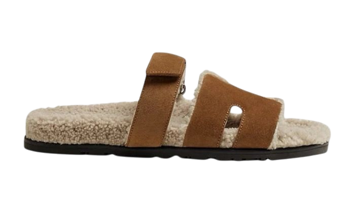 SANDALI - HERMÈS CYPRUS SANDALS MARRONE/BEIGE
