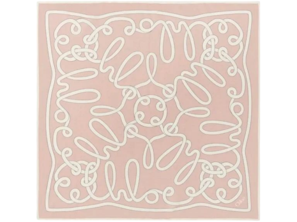 FOULARD - CHLOE ICONICO IN COTONE ROSA