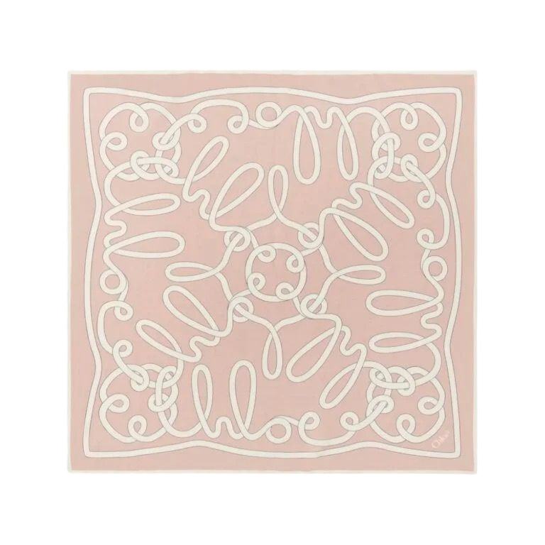 FOULARD - CHLOE ICONICO IN COTONE ROSA