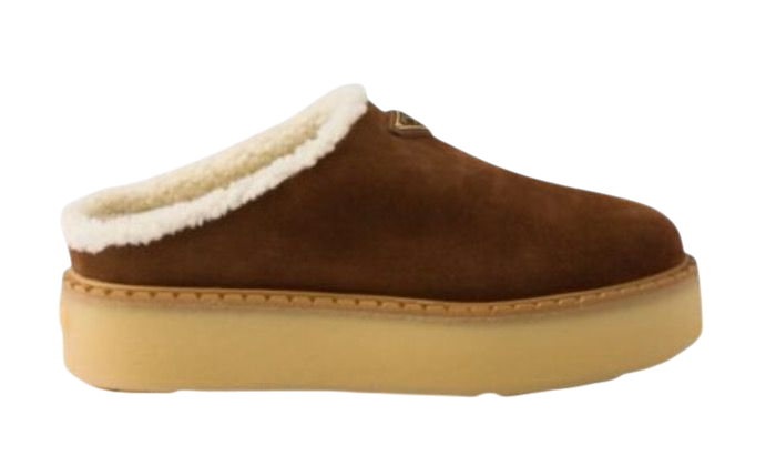 SANDALI - PRADA SABOT SCAMOSCIATI