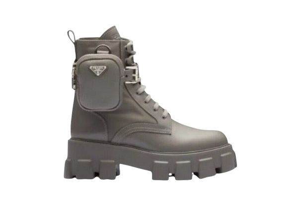 STIVALI - PRADA MONOLIGH GRIGIO