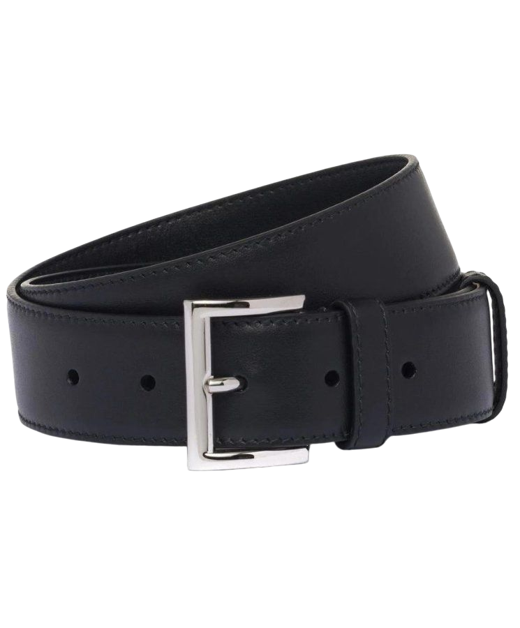 CINTURA -  PRADA NERO SILVER