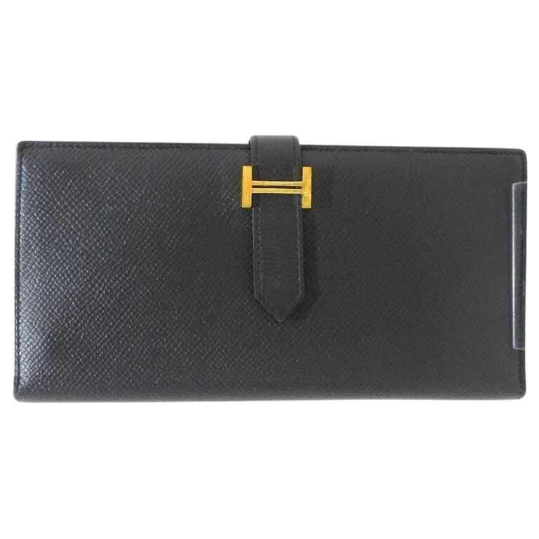 PORTAFOGLIO - HERMÈS BEARN NERO