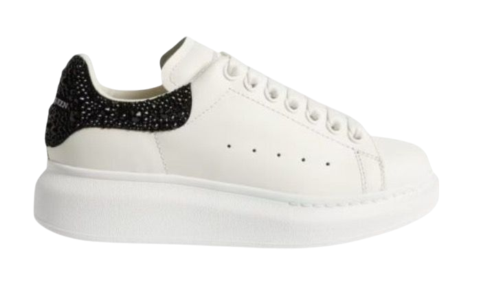 SCARPE - ALEXANDER MCQUEEN OVERSIZE BRILLANTINATI NERI