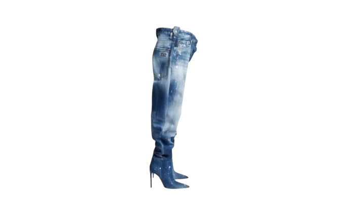STIVALI - DSQUARED2 IN DENIM CON TACCO BETTER