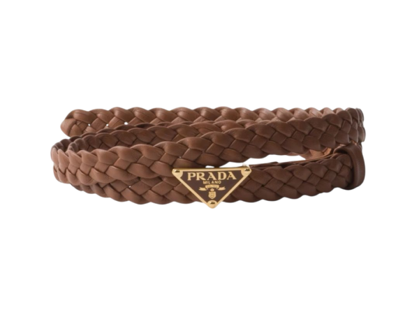 CINTURA -  PRADA IN NAPPA INTRECCIATA
