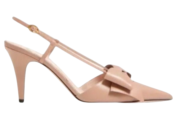TACCHI - VALENTINO DÈCOLLETÈ SLINGBACK BOWOW IN CAPRETTO