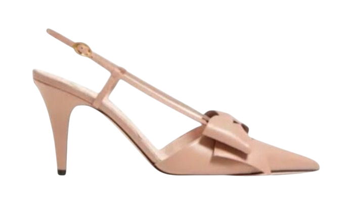 TACCHI - VALENTINO DÈCOLLETÈ SLINGBACK BOWOW IN CAPRETTO