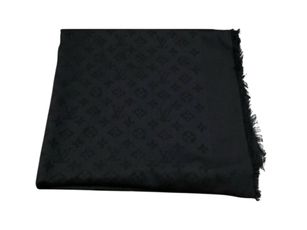 FOULAR - LOUIS VUITTON TUCH CLASSICO MONOGRAM NERO