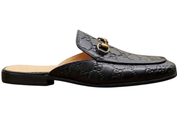 SANDALI - GUCCI PRINCETOWN GG NERO IMPRESSO
