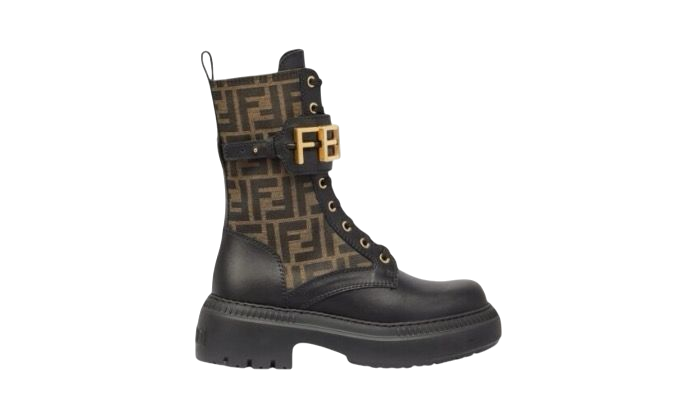 STIVALETTO - FENDI ROCKOKO MARRONE/NERO