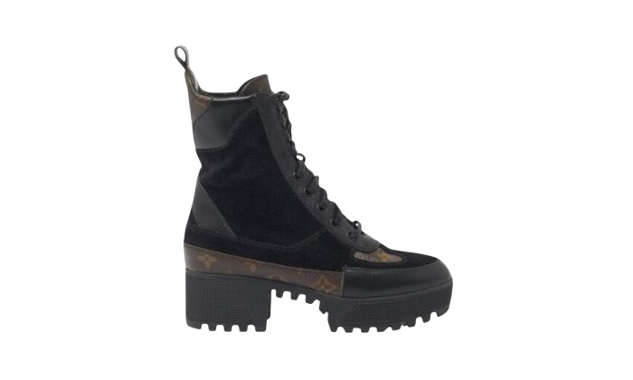 STIVALETTO - LOUIS VUITTON TELA MONOGRAM NERA/MARRONE