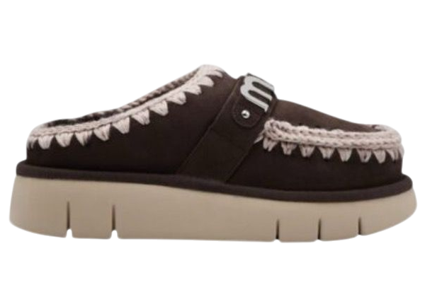SANDALI - MOU BOUNCE CLOG DONNA SUEDE MARRONE