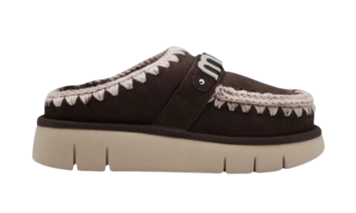 SANDALI - MOU BOUNCE CLOG DONNA SUEDE MARRONE