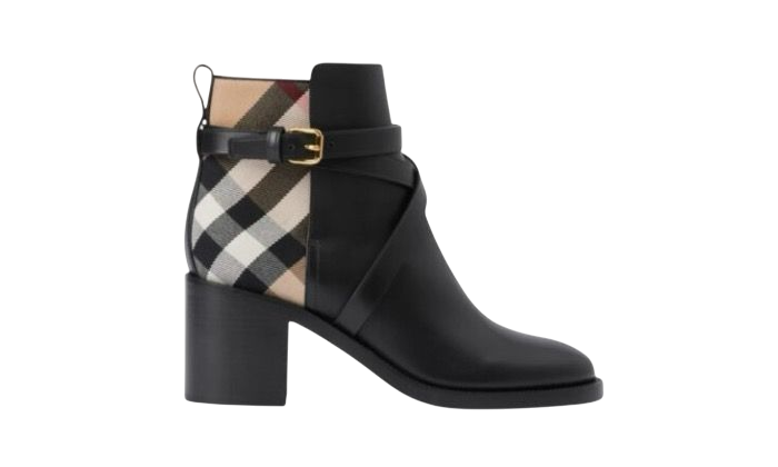 STIVALI - BURBERRY CON TACCO IN CHECK