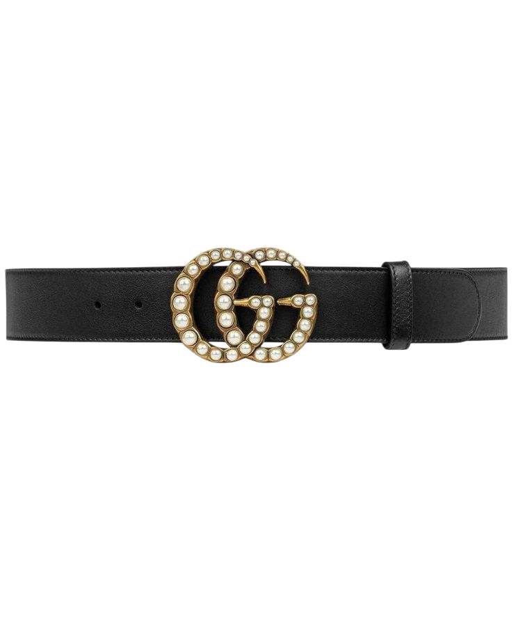 CINTURA - GUCCI DOUBLE G NERO