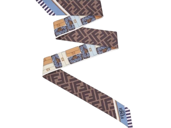 SCIARPA - FENDI IN SETA CON MOTIVO FF MULTICOLORE